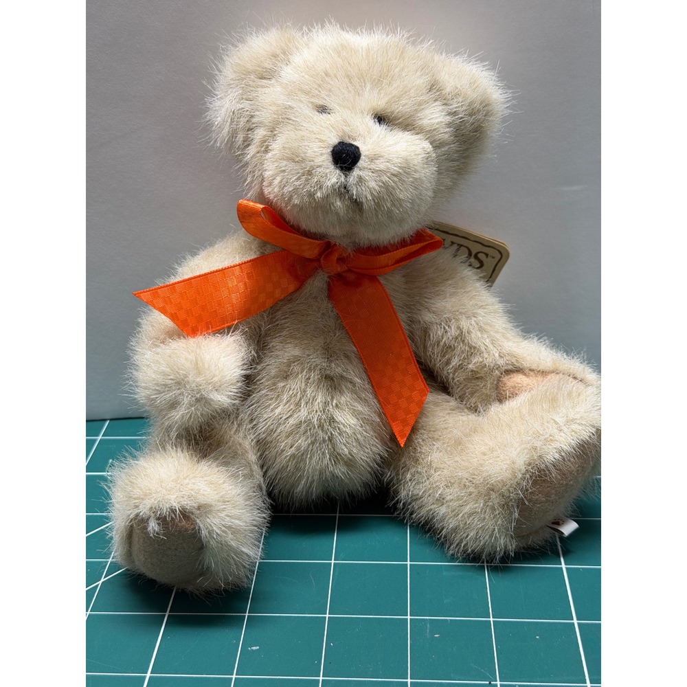 Boyds Bear Bea Better Thinkin of Ya Series Plush Teddy Bear Orange Ribbon 904175